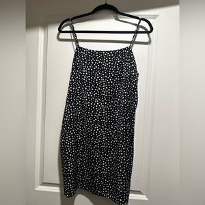 Boheme Black and White Mini floral Dress